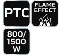 NEO TOOLS Cheminée électrique avec chauffage 800 W/1500 W Cheminée électrique