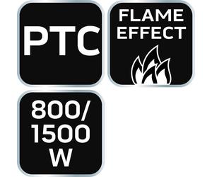 NEO TOOLS Cheminée électrique avec chauffage 800 W/1500 W Cheminée électrique