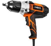 NEO TOOLS Clé à chocs électrique 1020 W, 950 Nm maxi couple 950 Nm, puissance 1020 W, mandrin 1/2", vitesse 2600 tr/min, 4 douilles 17, 19, 21, 22 mm incluses