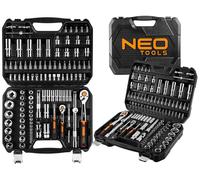 NEO TOOLS Clé à molette 110 el. 1/4" 1/2" Jeu d'outils Valise