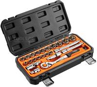 NEO TOOLS Clés à douille 1/2", jeu de 23 pièces.