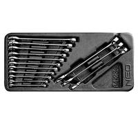 NEO TOOLS Clés plates 6-19 mm, jeu de 14 pièces, insert