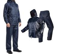 NEO TOOLS Combinaison de pluie Ultra-Lite pour hommes Femmes Manteau de pluie de protection imperméable avec pantalon 2 pièces Vêtements de pluie, ouvertures de ventilation - M-XXXL (XL)