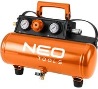 NEO TOOLS Compresseur à batterie 18 V max (sans batterie, sans chargeur) 8 bar Compresseur d'air/pompe à air à batterie Temps de travail : 6 Ah - 30 Min