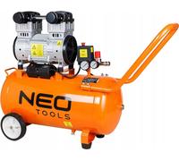 NEO TOOLS Compresseur d'air silencieux & sans entretien 50 l - moteur à induction pour un fonctionnement silencieux, puissance 8 bar