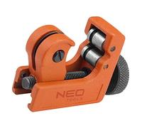 NEO TOOLS Coupe-tube en cuivre et aluminium 3-22 mm (1, 8-7, 8"), boîtier en aluminium, vis de réglage, deux rouleaux de guidage, lame remplaçable, roue remplaçable
