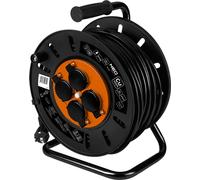 NEO TOOLS Enrouleur de câble - 4 prises - 230 V - IP20 noir - Enrouleur de câble/câble avec 4 prises - Puissance : 3600 W 3 x 2,5 mm 30 m