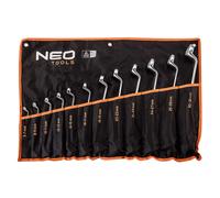 Neo tools Jeu de 12 clés polygonales - Noir/orange