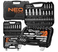 NEO TOOLS Jeu de clés à douilles à cliquet 108 pièces 1/2" et 1/4" en acier CrV Coffret à outils