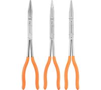NEO TOOLS Jeu professionnel de 3 pinces CrV à double articulation 33cm - Poignée ergonomique en PVC pour une prise en main sûre
