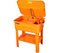 NEO TOOLS Laveur de pièces professionnel 45L avec support - Acier revêtu par poudre, pompe 230V (2,7-3,3 l/min)