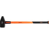 NEO TOOLS Marteau de menuisier, manche en fibre de verre, poignée ergonomique caoutchoutée, tige forgée, affûtée, trempée par induction, certificats GS et Rheinland, DIN 1193 (4 kg)