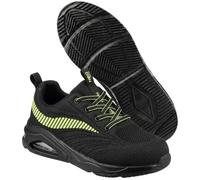 NEO TOOLS NEO Air Chaussures de travail professionnelles - Chaussures de sécurité respirantes pour l'artisanat et la logistique - Chaussures de travail légères et sportives, Noir/jaune/bleu nuit, 40