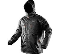 NEO TOOLS Oxford Jacket - Veste coupe-vent - Softshell imperméable avec capuche - Noir - Taille L/52