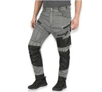 NEO TOOLS Pantalon de travail en jean robuste - Pantalon résistant pour homme en denim, 400 g/m², avec poches genouillères, renforts Oxford et stretch