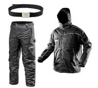 NEO TOOLS Pantalon de Travail Homme Thermique Professionnel - Pantalon de Protection d'hiver imperméable et Coupe-Vent - Polaire - Poches Multifonctions - Renforts en Tissu Oxford - S-XXL