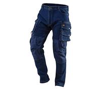 NEO TOOLS Pantalon de Travail pour Hommes avec Beaucoup d'espace de Rangement - Pantalon Cargo de Combat de sécurité à Usage intensif Multi Poches - Vêtements de Travail durables - XS-3XL