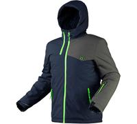 NEO TOOLS parka de travail pour hommes, veste à membrane avec capuche, tailles S-XXXL, 100 % polyester, rembourrage PrimaLoft, respirant (5.000 g/m2/24h), étanche (colonne d'eau 8.000 mm)