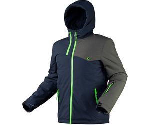 NEO TOOLS parka de travail pour hommes, veste à membrane avec capuche, tailles S-XXXL, 100 % polyester, rembourrage PrimaLoft, respirant (5.000 g/m2/24h), étanche (colonne d'eau 8.000 mm)