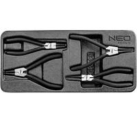 NEO TOOLS Pince à anneaux Seger, set de 4 pcs.