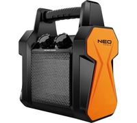 NEO TOOLS Radiateur électrique PTC en céramique, 2kW, avec thermostat et interrupteur, avec ventilateur, s'éteint automatiquement en cas de renversement, silencieux, faible consommation d'énergie, déb