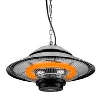 NEO TOOLS Radiateur infrarouge mural 1500W, IP44, élément chauffant lampe halogène, surface de chauffe 9 m², durée d'éclairage 5000 h, télécommande, pour l'intérieur et l'extérieur.