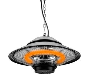 NEO TOOLS Radiateur infrarouge mural 1500W, IP44, élément chauffant lampe halogène, surface de chauffe 9 m², durée d'éclairage 5000 h, télécommande, pour l'intérieur et l'extérieur.