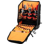 NEO TOOLS Sac à dos pour outils d'électricien 31 pièces - avec outils pour un électricien | 26 poches, kit d'outils d'électricien mobile et durable