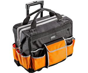 NEO TOOLS Sacoche à outils - Sacoche à outils pro - Sacoche à outils pour bricoleurs et amateurs - Taille 44.5 x 35 x 27.2 cm avec roulettes