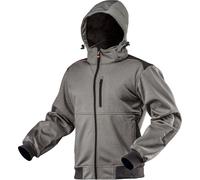 NEO TOOLS Softshell Jacket - Veste coupe-vent - Softshell étanche - Veste de travail softshell avec capuche amovible - Taille XL