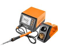NEO TOOLS Station de soudage, puissance 60W, réglage de la température de 180 à 480°C, précision +/- 2°C, écran LCD, fonction d'arrêt automatique, protection par mot de passe, fer à souder interchange