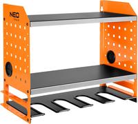 NEO TOOLS Support mural pour outils sans fil - acier 1,5 mm, capacité de charge 20 kg, 5 supports