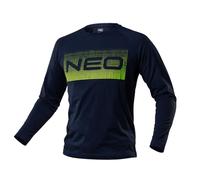 NEO TOOLS T-Shirt à Manches Longues pour Homme, col Rond, Long, en Taille S à XXXL, Respirant, 100% Coton 180 g/m², Conforme à la Norme en ISO 13688:2013