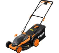 NEO TOOLS Tondeuse à gazon sans fil 36V - Largeur de coupe 380mm, Bac de ramassage 45L, Moteur sans balais, Hauteur de coupe réglable, Construction légère, Sans batterie, Idéal pour les jardins de tai