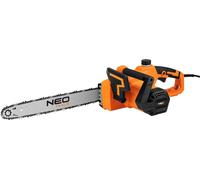 NEO TOOLS Tronçonneuse électrique 2200W avec guide de 457mm (18") - vitesse de chaîne 11,6 m/s, tension de chaîne sans outil, 200 ml automatique