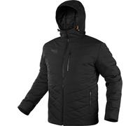 NEO TOOLS Veste de travail chaude, 100% polyester, capuche intégrée, réglage de la capuche, matelassée, poche intérieure, poche poitrine zippée, poches zippées, badge à l'intérieur, certificat CE- M