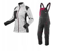 NEO TOOLS X Gilet de travail Femme | Design tendance, pantalon de travail pour femme avec bretelles élastiques, poches renforcées