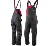 NEO TOOLS X Gilet de travail Femme | Design tendance, pantalon de travail pour femme avec bretelles élastiques, poches renforcées