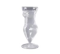 NEOITY Verre à Vin Corps Féminin, 16 Cm de Haut Verres à Boire Créatifs avec Tige, Verres à Champagne en Forme de Corps de Femme pour Pendaison de Crémaillère, Mariage, Célébration de Bar de(Blanc)