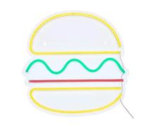 Néon LED Mural Burger 30cm Multicolore