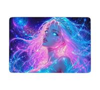 Neon Princess Tapis De Salon 150 X 100 Cm, Doux Imprimé Cadeau Crémaillère | Tapis 150 x 100 cm : améliore l'adhérence sur les sols secs adaptés; avec surface douce; près du lit ou du canapé