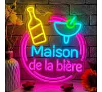 néon signe Enseigne Néon Française "Maison De La Bière"