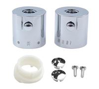 Neonvyn Poignées de douche thermostatiques, 1 paire de boutons contrôle température chromés