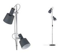 Paulmann Lampadaire Neordic Haldar 79690 LED E14 max. 2x20W Gris foncé, chrome mat