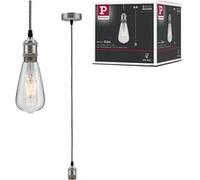 Suspension Led Eldar E27 Max60w Métal Gris/Nickel Brossé 230v Sans Ampoule
