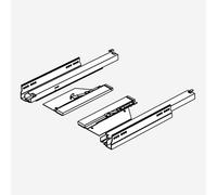 neoro n50 Ensemble de coulisses de tiroir avec mécanisme Tip-on pour meuble sous-vasque l: 40, 60, 80, 100 cm, BL000557,