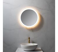neoro n50 Metal Touch Miroir avec éclairage Ø 50 cm, éclairage sur le pourtour, direct + indirect, BN0032MI,