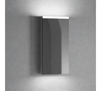 neoro n50 | n50T46 Armoire de toilette l : 40 cm, 1 porte, charnières à droite, avec éclairage, BN0471MI,