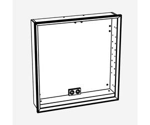 neoro n60 Caisson avec composants électroniques pour armoire de toilette l: 80 cm, pour la Suisse, BL001115,