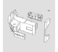 neoro | rivea Set de charnières pour armoire haute, 4 éléments, BL000799,